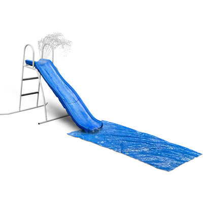 XDP 6ft Water Wave Slide w/Built In Adjustable Water Sprinkler (For Parts) - VMInnovations