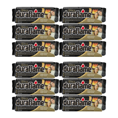 Duraflame 4.5 Pound Gold Premium Fast Lighting 3 Hour Burn Firelogs, Set of 12 - VMInnovations