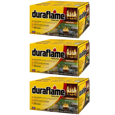 Duraflame 4.5lb Indoor Outdoor Fireplace Fire Pit Firelog, 3 Hr Burn Time, 18 Pk