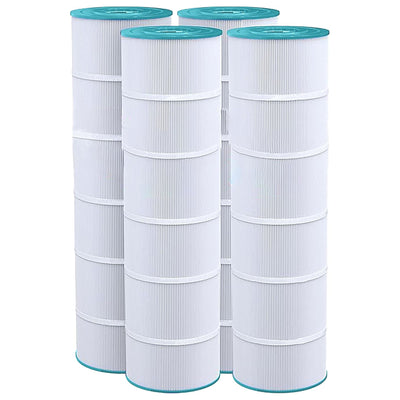 Hurricane Spa Filter Cartridge for Pleatco PA106 & Unicel C-7488, White, 4 Pack