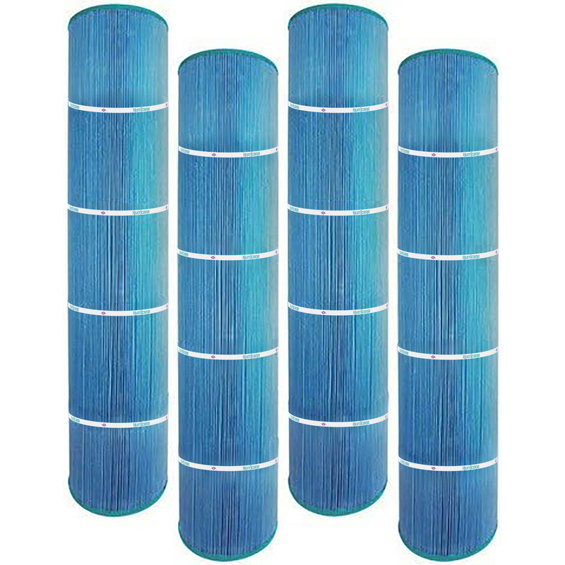 Hurricane Advanced Pool and Spa Filter Cartridge Replacement, Blue (4 Pack)