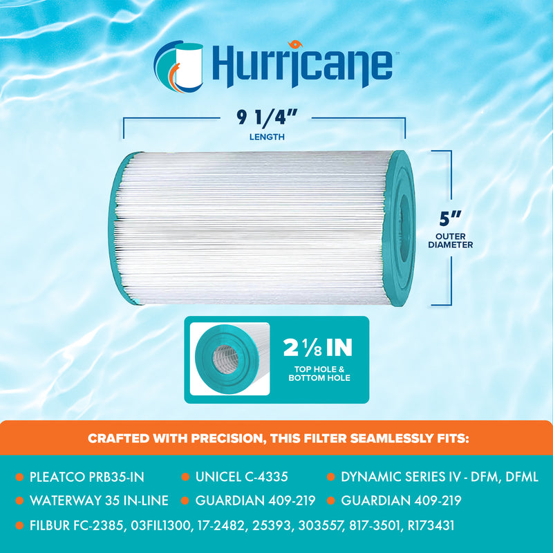 Hurricane Advanced Pool/Spa Filter Cartridge for PRB35-IN, C-4335, & FC2385