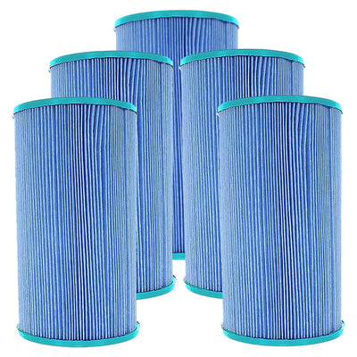 Hurricane 4 Pack HF6430-01M Elite Aseptic Spa Filter Cartridge Replacement, Blue