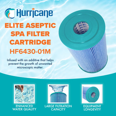 Hurricane Elite Aseptic Pool and Spa Filter Cartridge Replacement (Open Box)