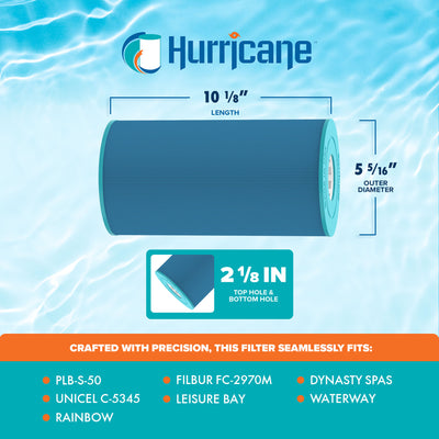 Hurricane Filters HF5345-01M Elite Aseptic Spa Filter Cartridge Replacement - VMInnovations