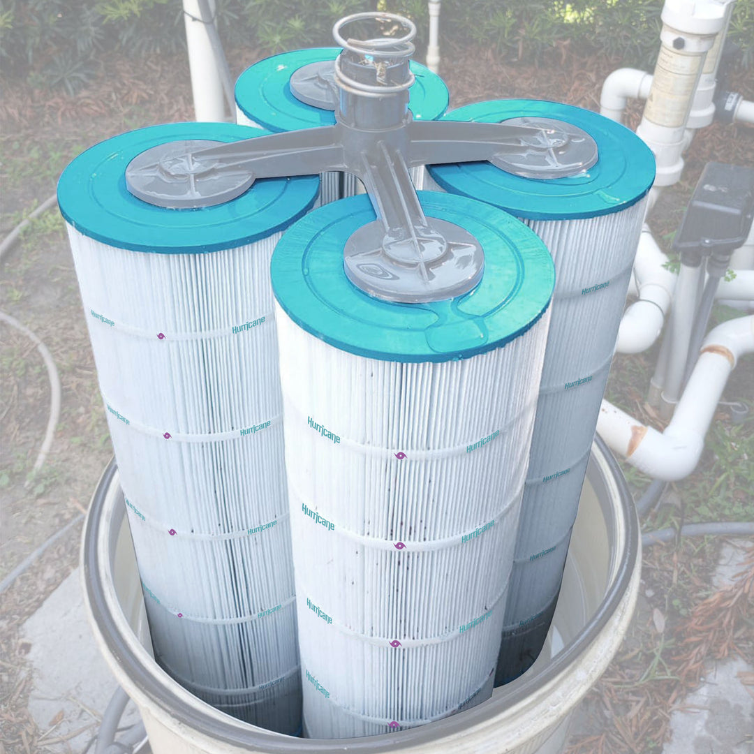 Hurricane 4 Pack Advanced Pool and Spa Filter Cartridge Replacement (Open Box)