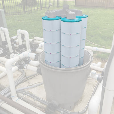 Hurricane 4 Pack Advanced Pool and Spa Filter Cartridge Replacement (Open Box) - VMInnovations