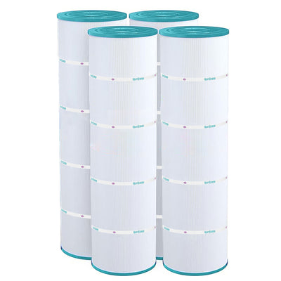 Hurricane Pool Filter Cartridge for C-7487, PA100N & FC-1270 (4 Pack) (Used)