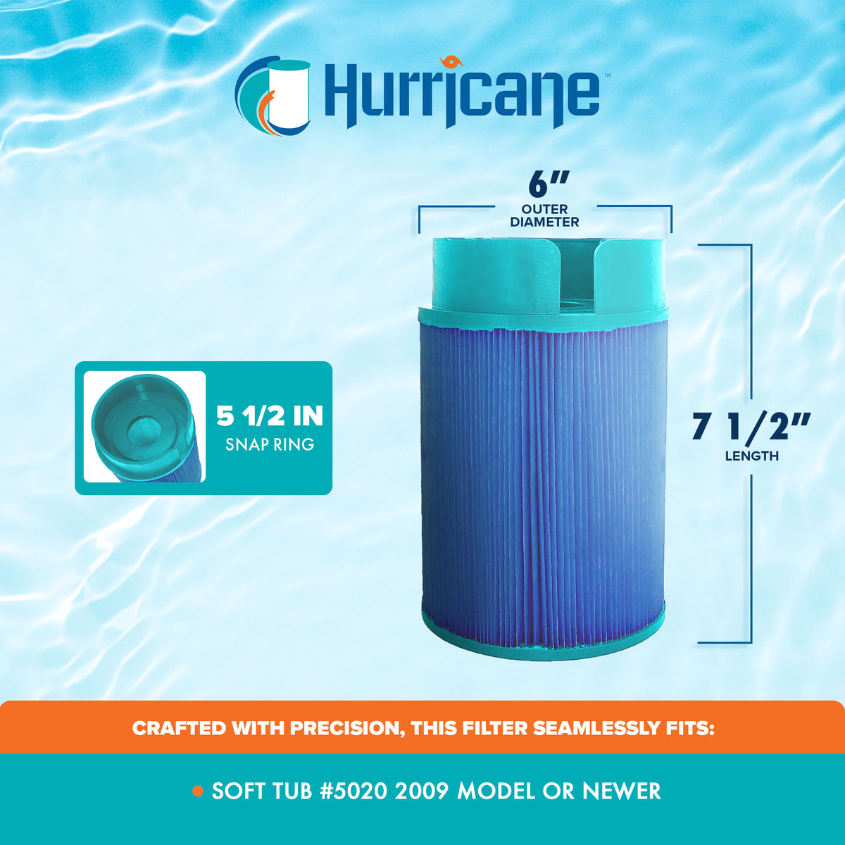 Hurricane Elite Aseptic Pool Cartridge Filter for Soft Tub 5020 (Open Box)