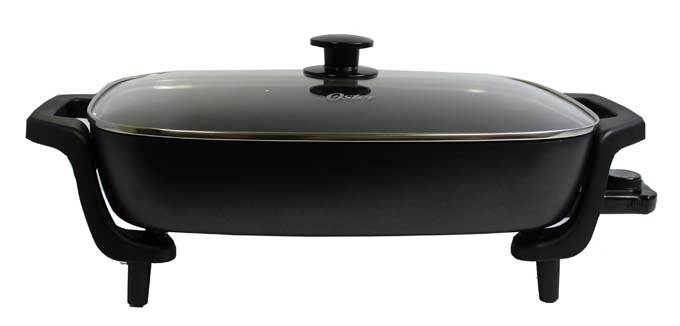 Oster CKSTSKFM-1216R 12" X 16" Electric Kitchen Countertop Skillet Pan Black
