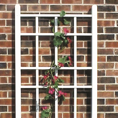 Dura-Trel Cottage 28"x66" PVC Vinyl Outdoor Garden Patio Trellis,White(Open Box) - VMInnovations
