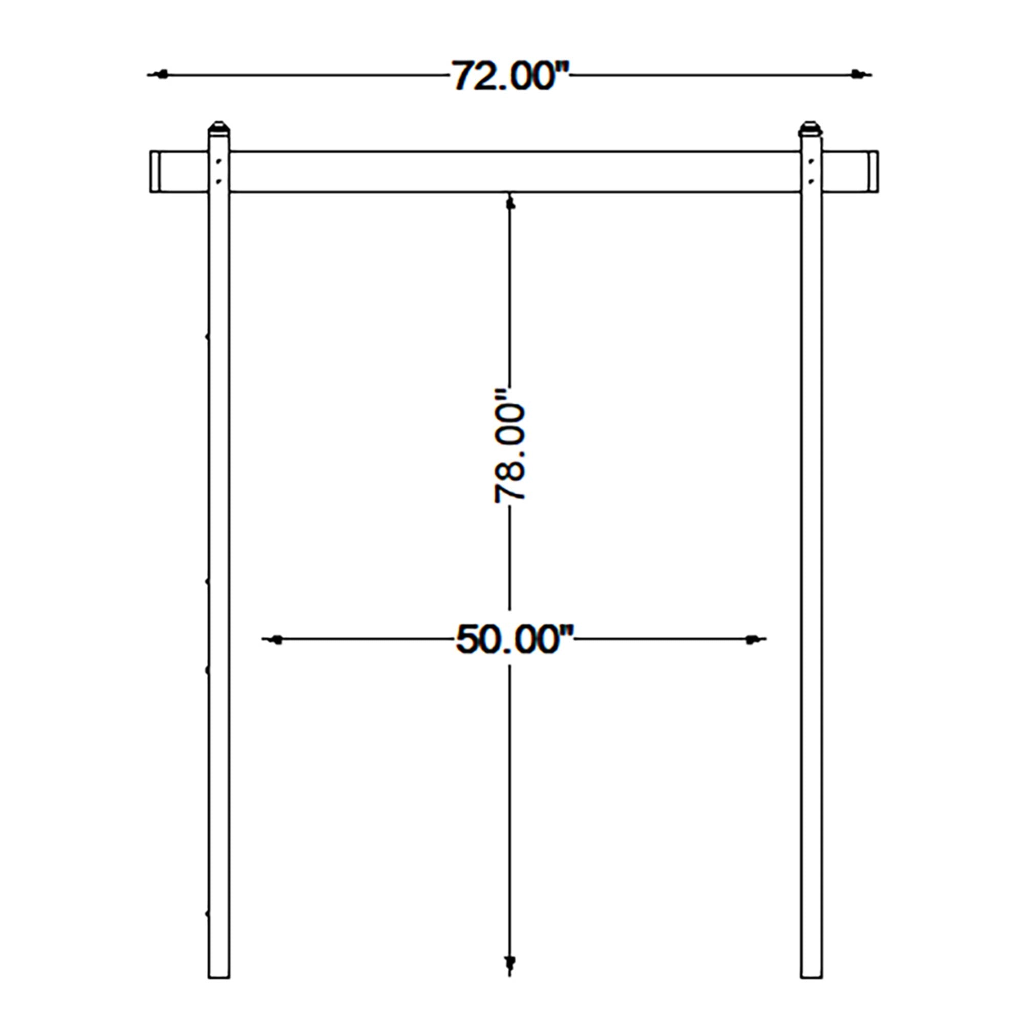 Dura-Trel 28"x"57"x86" PVC Vinyl Outdoor Garden Patio Arbor (Open Box) - VMInnovations