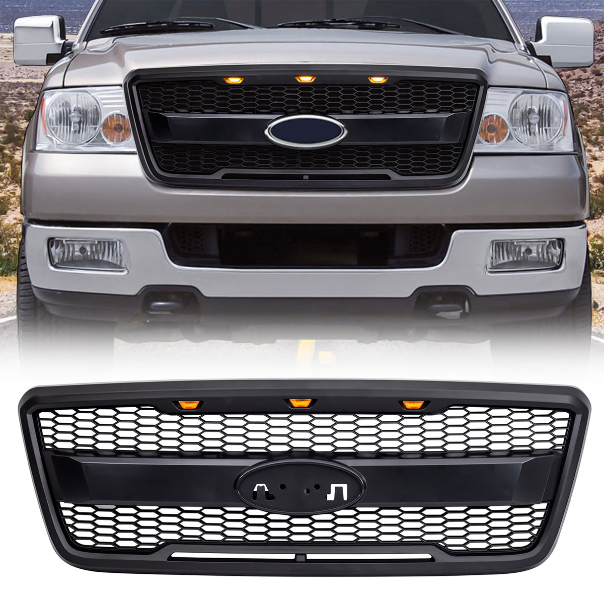 AMERICAN MODIFIED Raptor Style Mesh Grille for 2004-2008 Ford F150 (Open Box) - VMInnovations