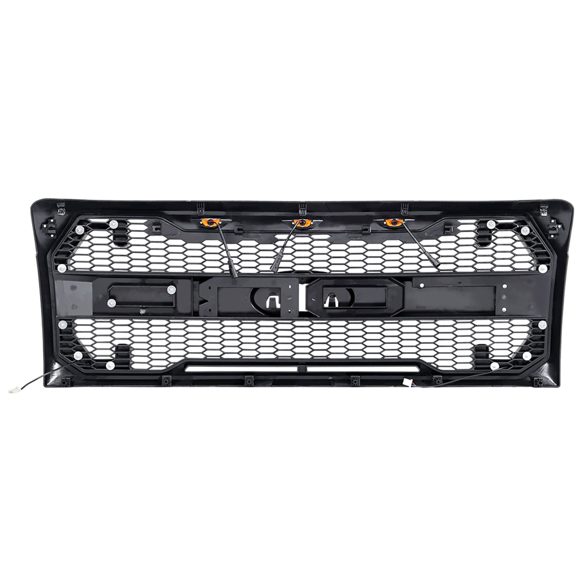 AMERICAN MODIFIED Raptor Mesh Grille for 09-14 Ford F150, Matte Black(For Parts) - VMInnovations