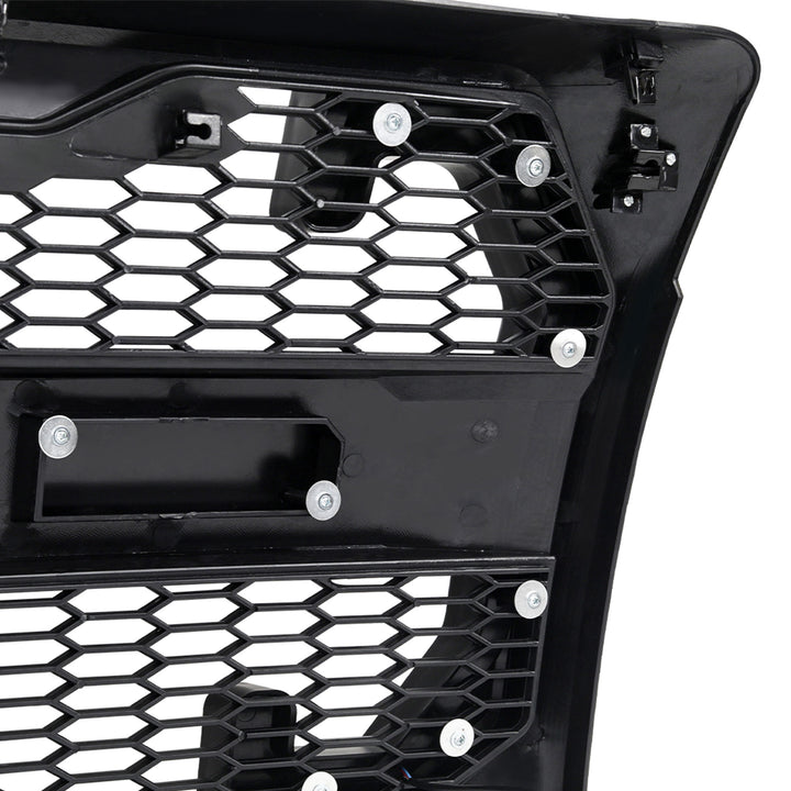 AMERICAN MODIFIED Raptor Mesh Grille for 09-14 Ford F150, Matte Black(For Parts)