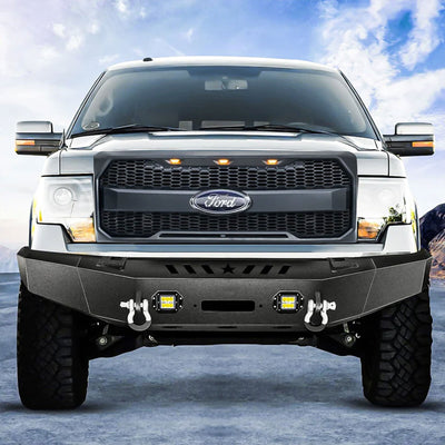 AMERICAN MODIFIED Raptor Style Mesh Grill for 2009-2014 Ford F150, Matte Black