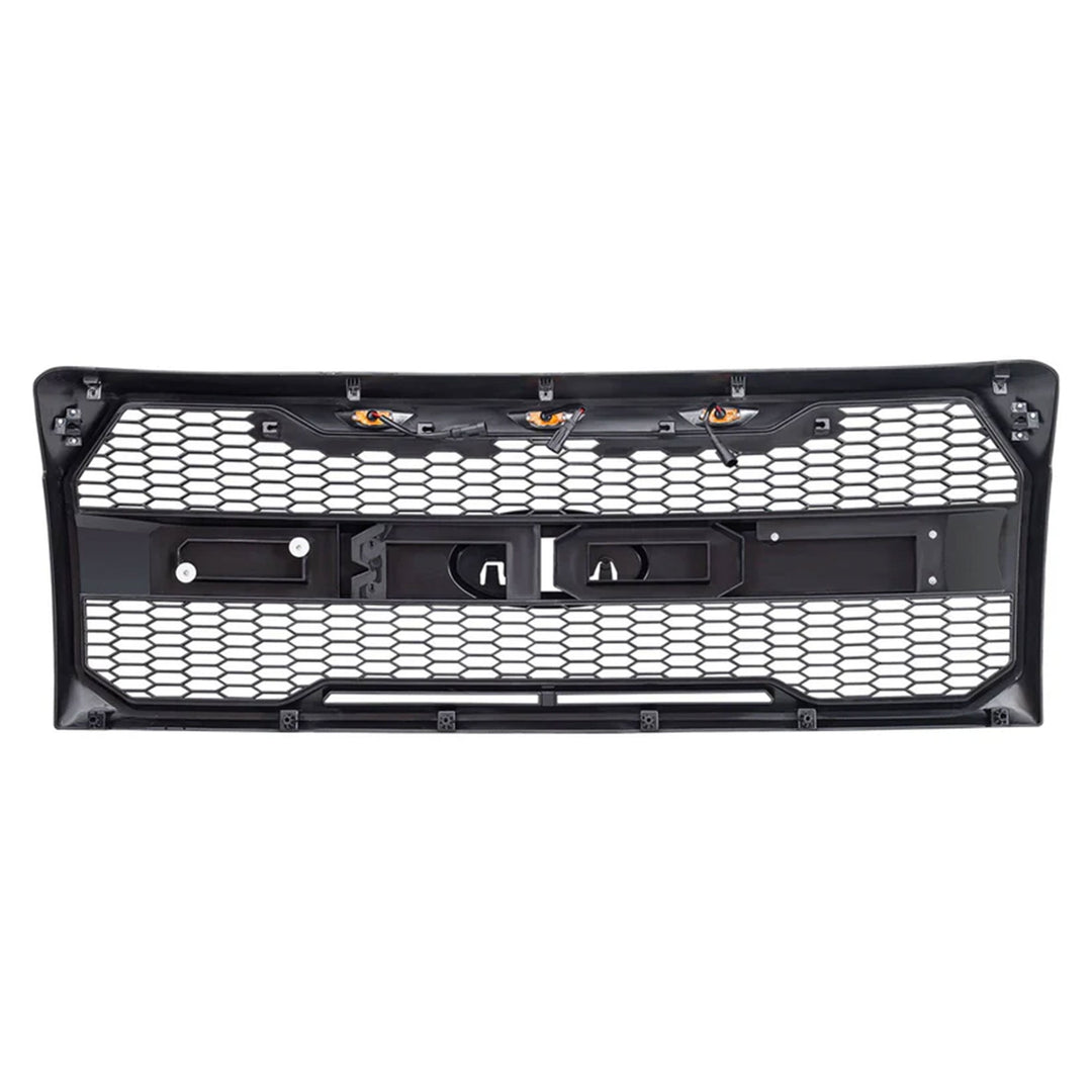 AMERICAN MODIFIED Raptor Mesh Grill for '09-'14 Ford F150, Matte Black(Open Box) - VMInnovations
