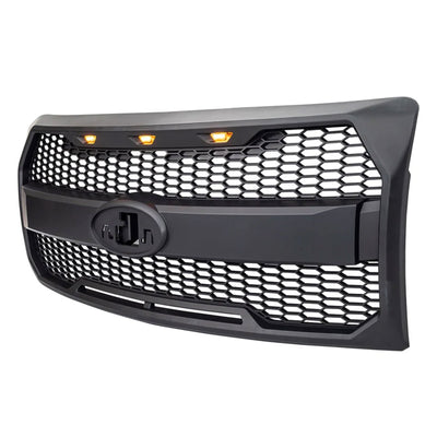 AMERICAN MODIFIED Raptor Style Mesh Grill for 2009-2014 Ford F150, Black (Used) - VMInnovations