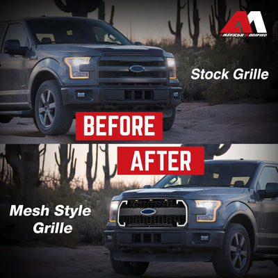 AMERICAN MODIFIED Raptor Style Mesh Grille for 2015-2017 Ford F150 (Open Box) - VMInnovations