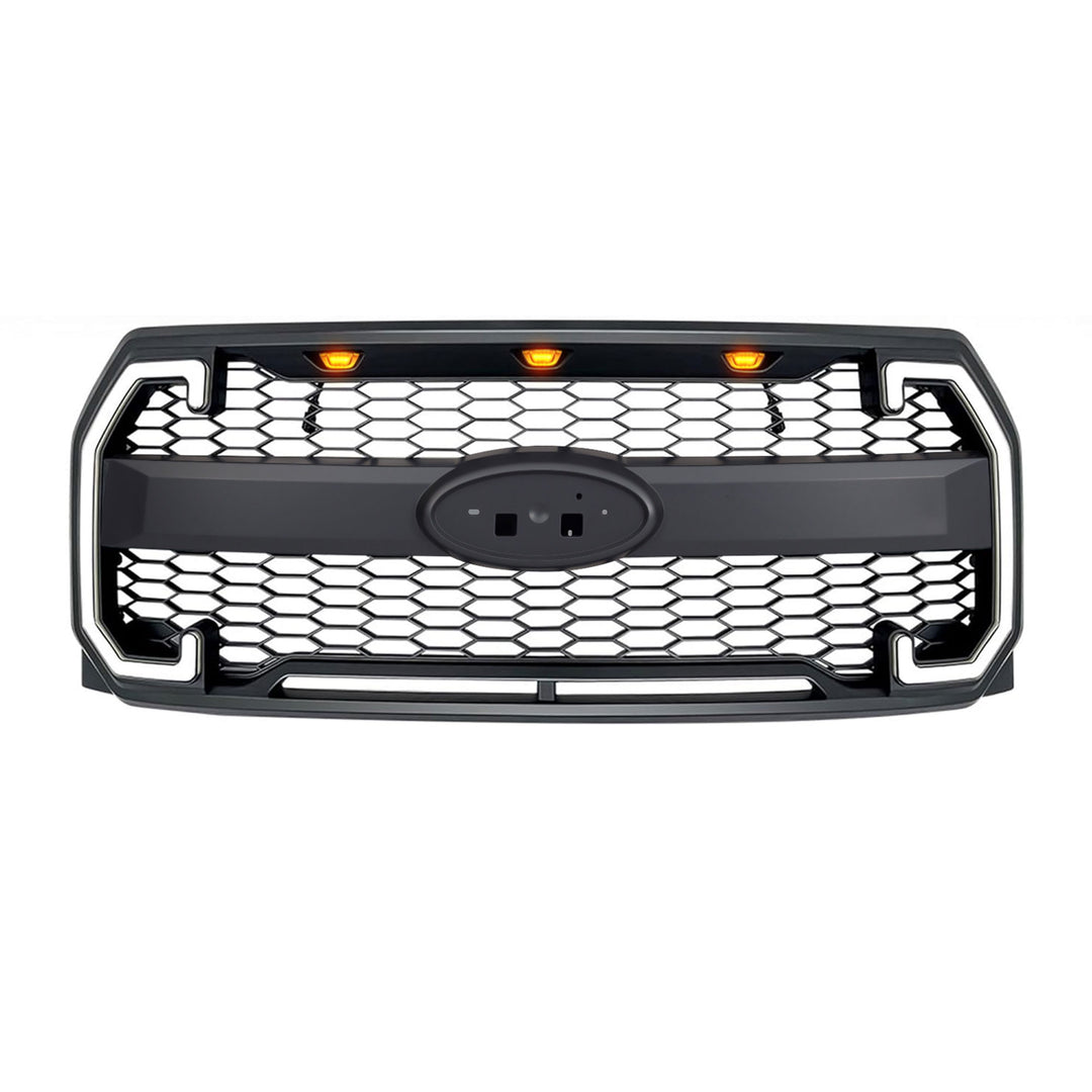 AMERICAN MODIFIED Raptor Style Mesh Grille for 2015-2017 Ford F150 (Open Box)