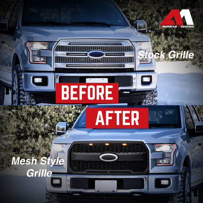 AMERICAN MODIFIED Raptor Style Mesh Grille for 2015-2017 Ford F150 (Open Box) - VMInnovations