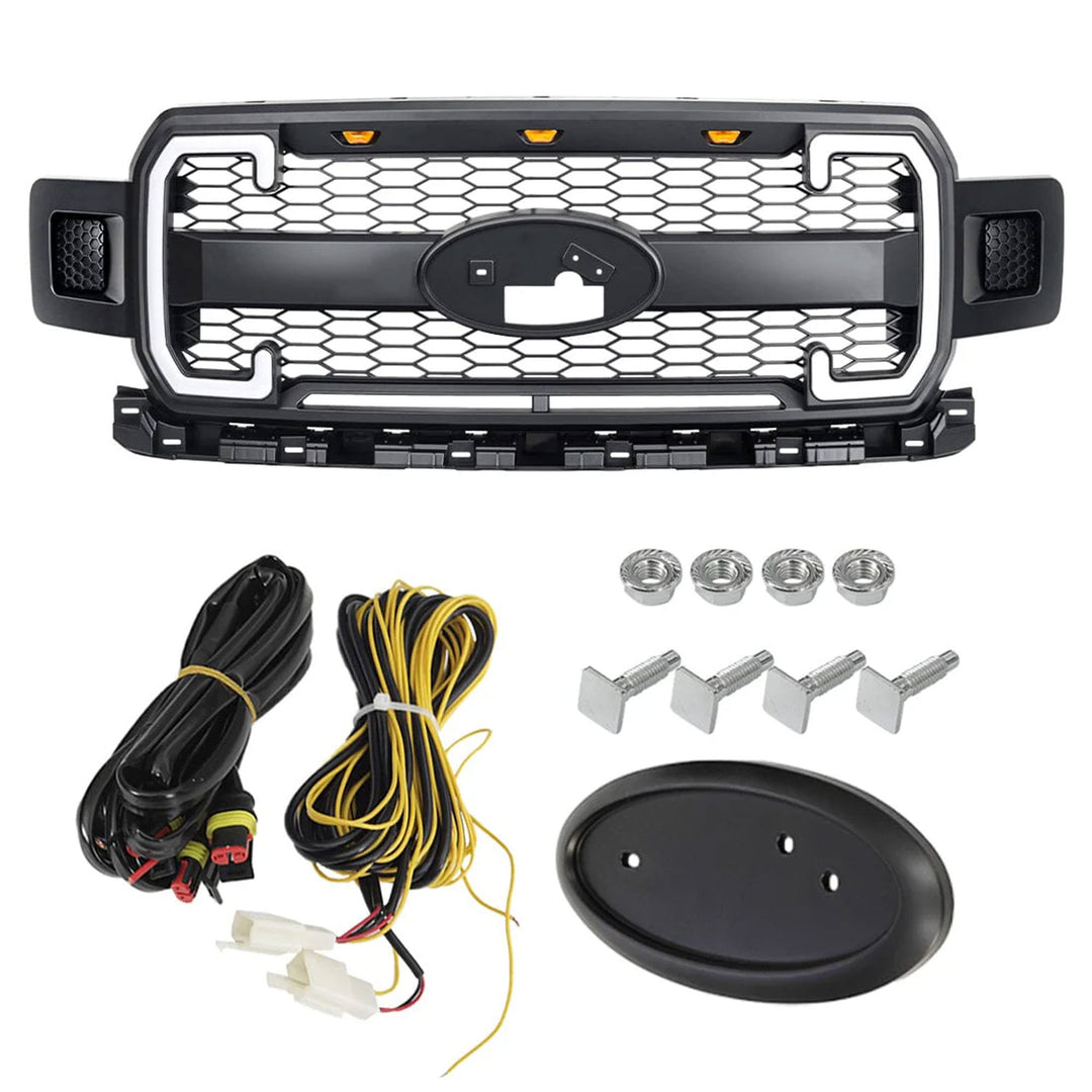 AMERICAN MODIFIED Raptor Style Mesh Grille for 2018-2020 Ford F150 (Open Box)