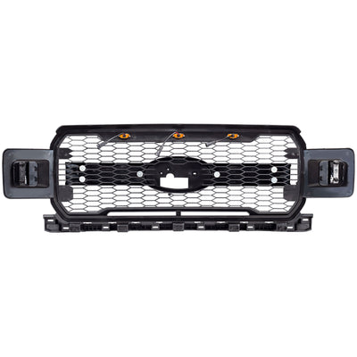 AMERICAN MODIFIED Raptor Style Mesh Grille for Ford F150, Matte Black (Open Box)