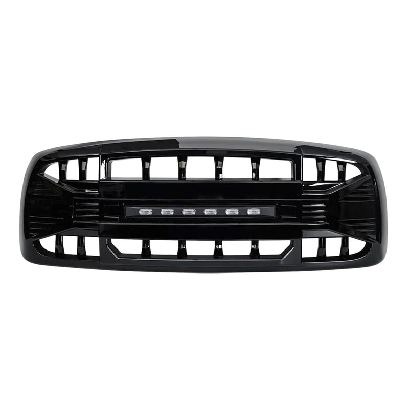 AMERICAN MODIFIED Armor Grille for 02-05 Dodge Ram 1500/2500/3500, Glossy Black