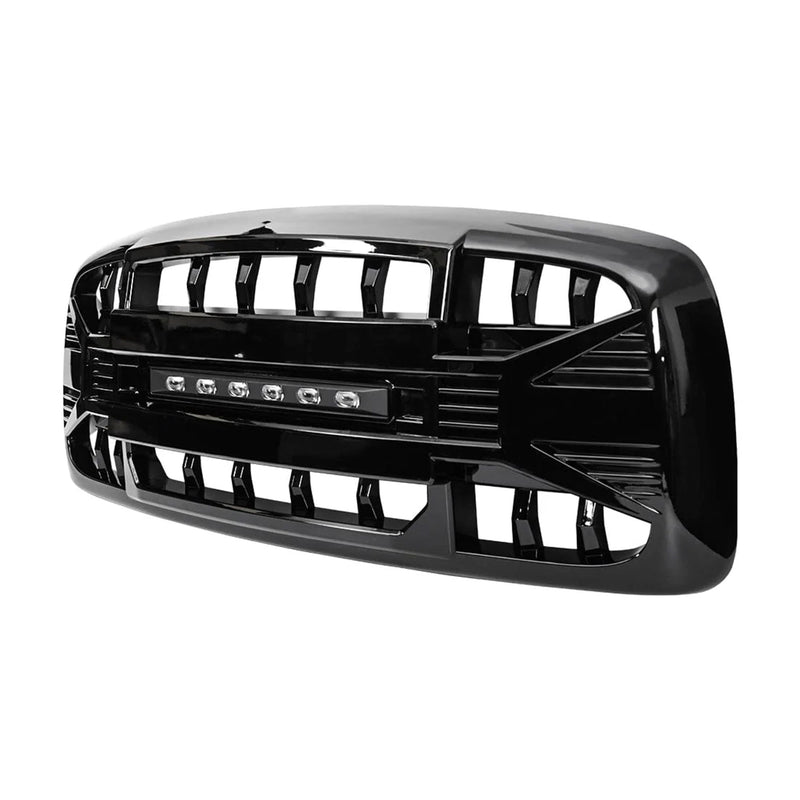 AMERICAN MODIFIED Armor Grille for 02-05 Dodge Ram 1500/2500/3500, Glossy Black