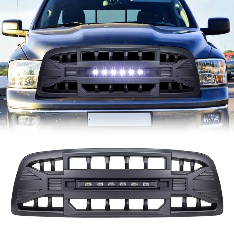 AMERICAN MODIFIED Armor Grille for 2009 to 2012 Dodge Ram 1500, Matte Black