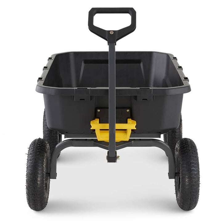 Gorilla Carts Heavy Duty 12 Cubic Foot Yard Dump Garden Utility Cart,Black(Used) - VMInnovations