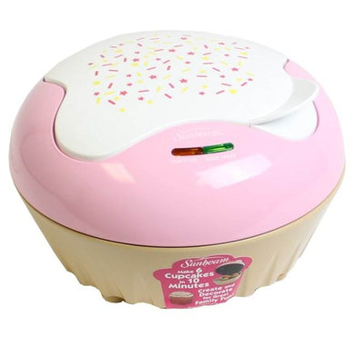 Sunbeam FPSBCML900 Electric Portable 6 Cupcake Muffin Maker - Pink (Open Box)