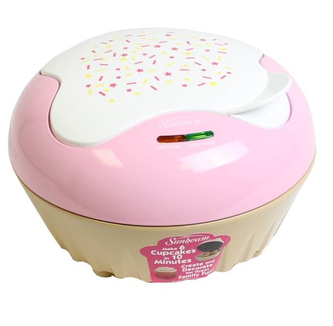 Sunbeam FPSBCML900 Electric Portable 6 Cupcake Muffin Maker - Pink (Open Box)