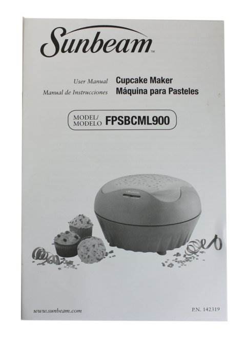 Sunbeam FPSBCML900 Electric Portable 6 Cupcake Muffin Maker - Pink (Open Box)