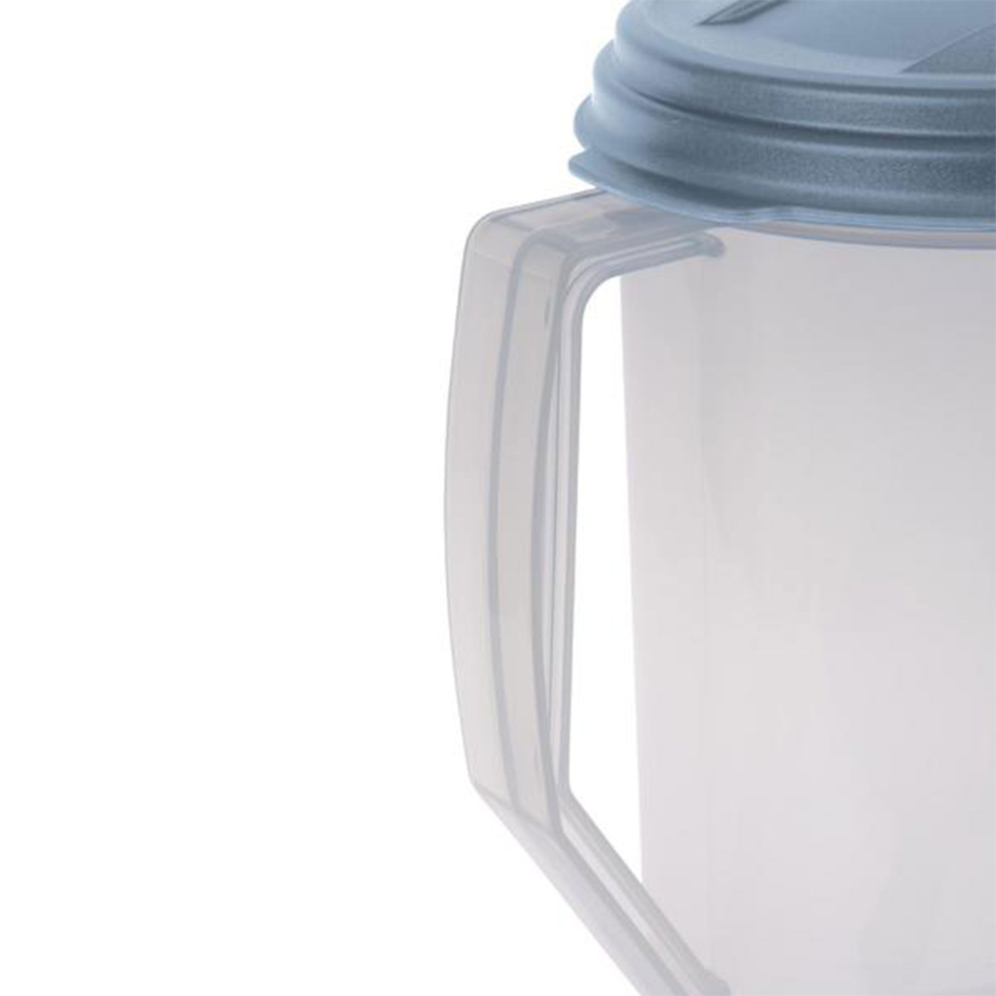Sterilite 2 Quart Plastic Hinged Pitcher with Comfort Grip Handle, Blue, 12-Pack - VMInnovations