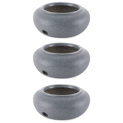 HC Companies 21" Decorative Plastic Outdoor Garden Hose Storage Pot (3 Pack) - VMInnovations