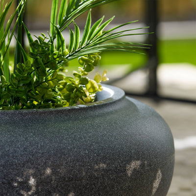 HC Companies 21" Decorative Plastic Outdoor Garden Hose Storage Pot (3 Pack) - VMInnovations