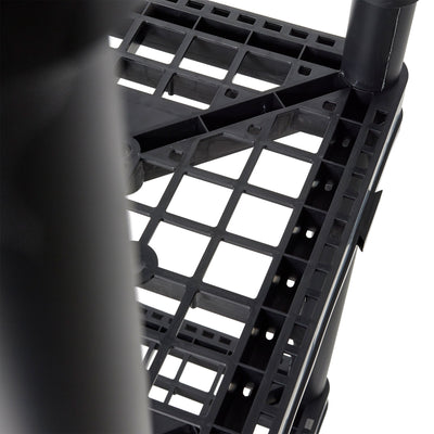 Gracious Living 4 Shelf Fixed Height Ventilated Storage Unit, Black, 2 Pack - VMInnovations