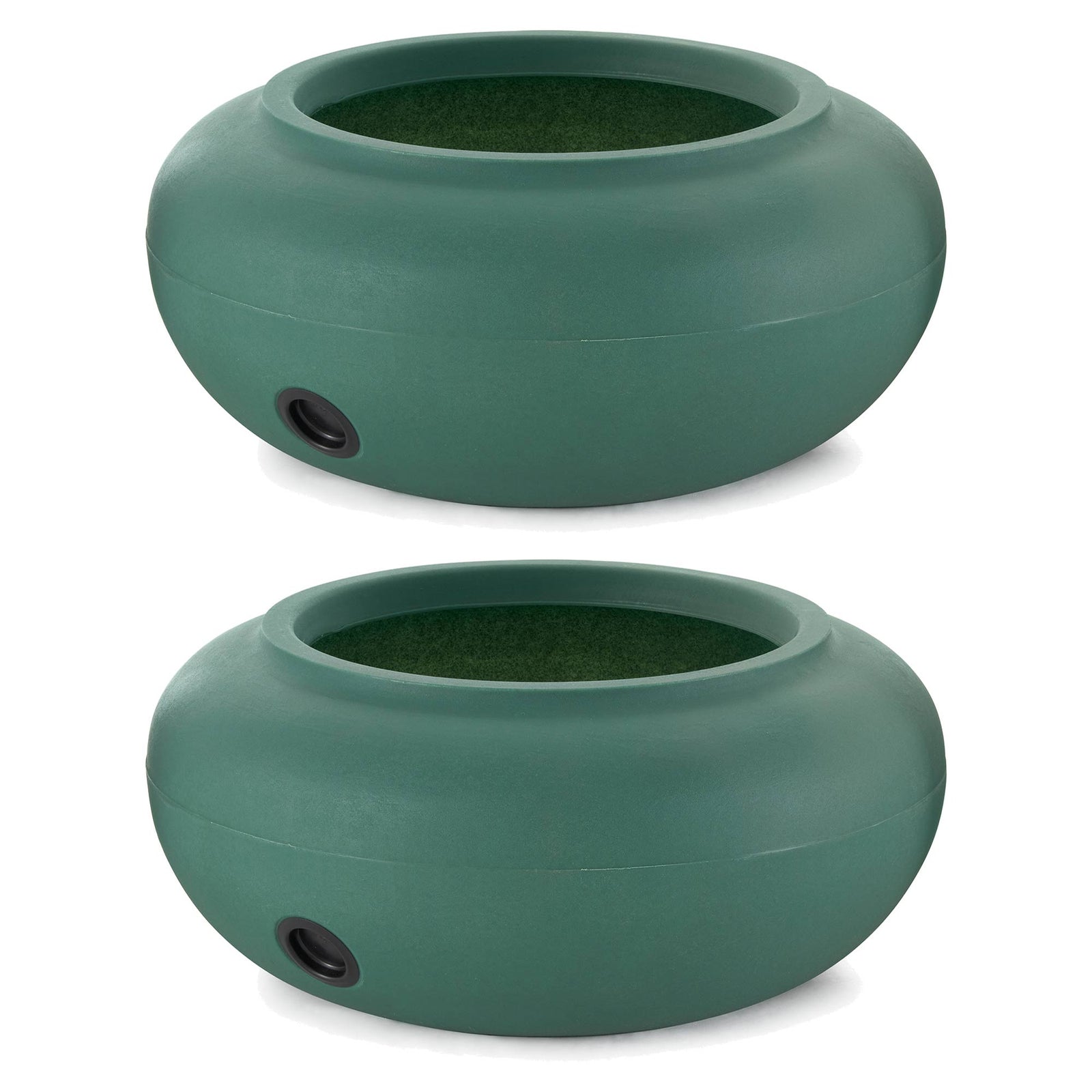 The HC Companies 21 Inch Garden Hose Holder Pot for 75 to 100 Ft Hoses (2 Pack) - VMInnovations