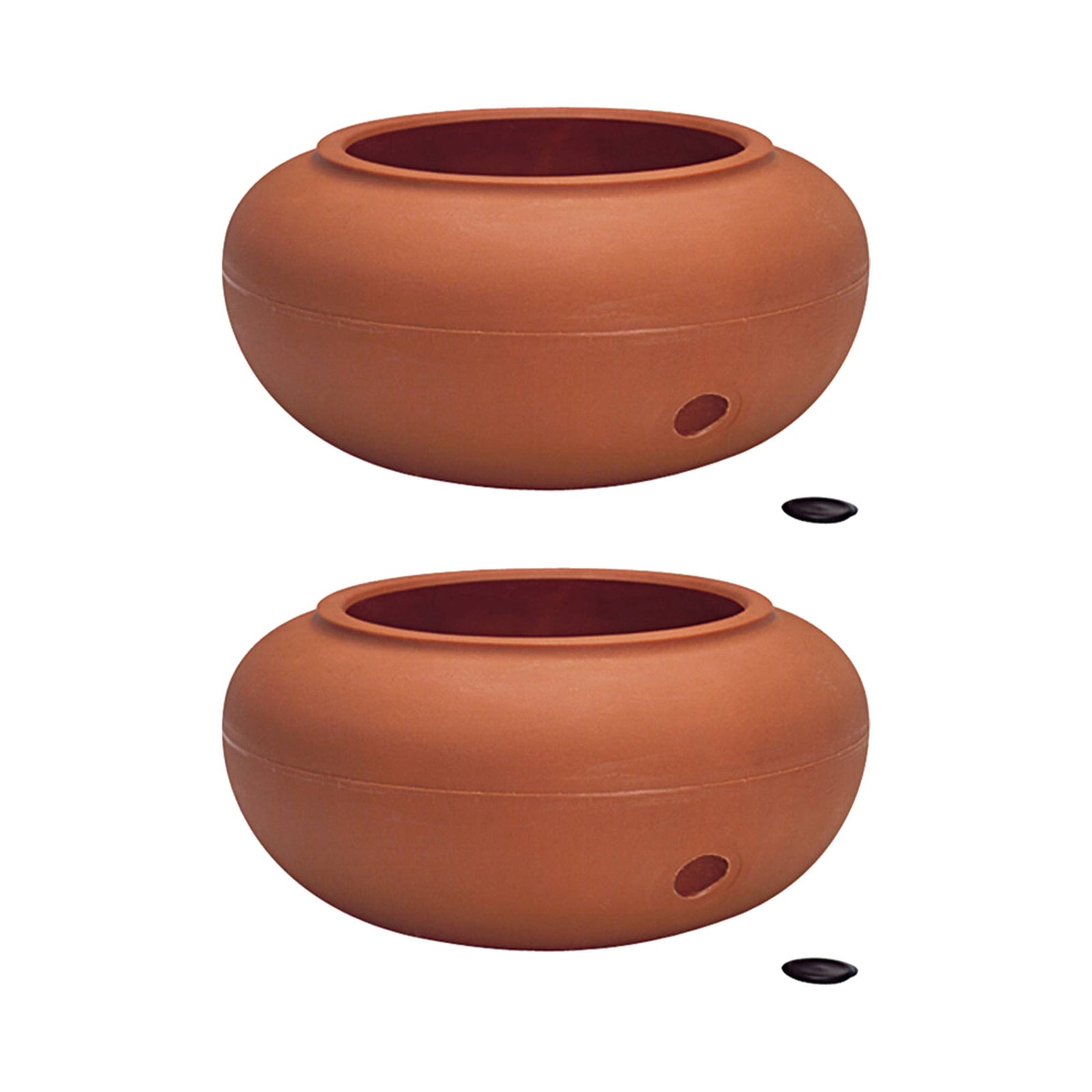The HC Companies 21 Inch Garden Hose Holder Pot for 75 to 100 Ft Hoses (2 Pack) - VMInnovations