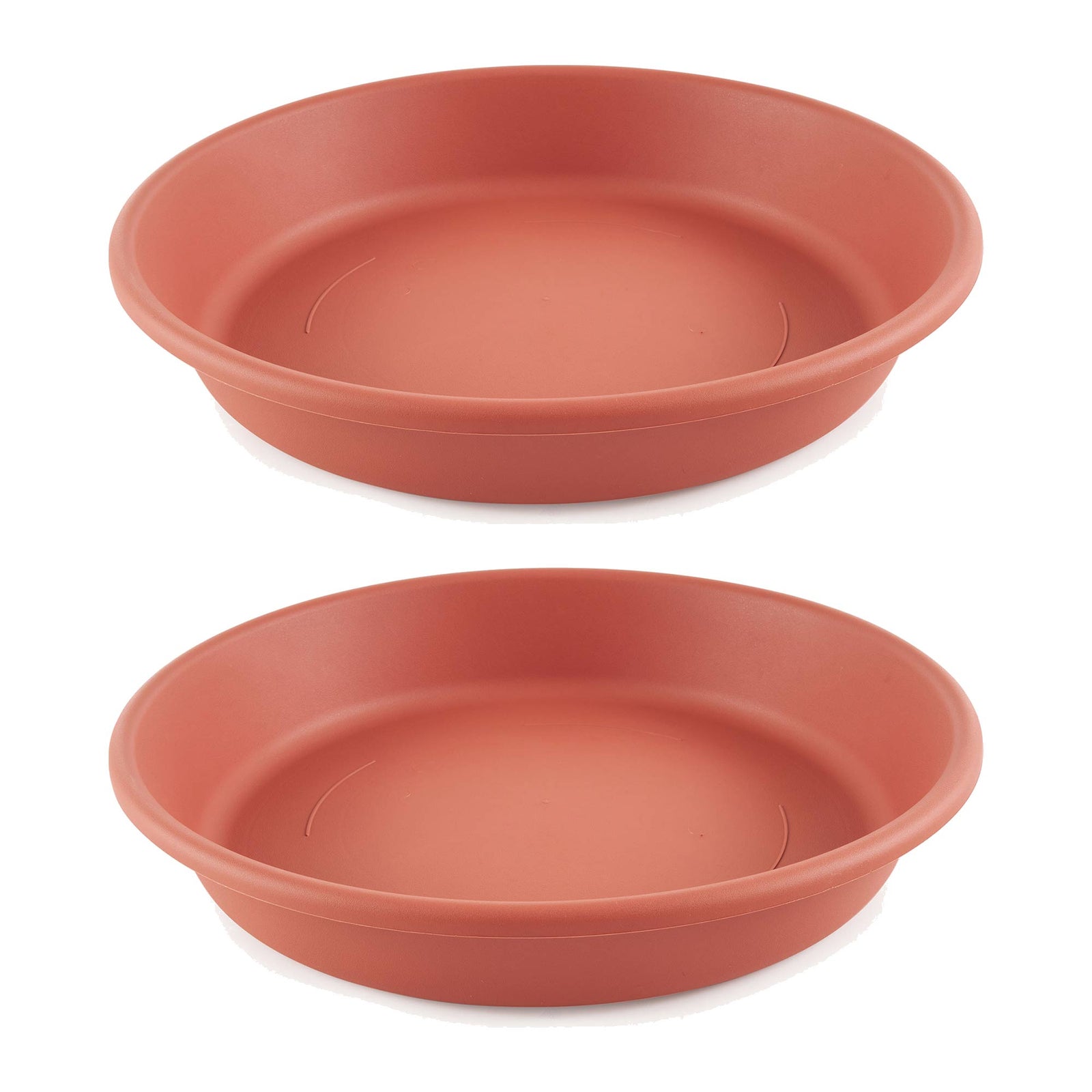 HC Companies Classic 17.63 Inch Tray Saucer for Planters, Terracotta (2 Pack) - VMInnovations
