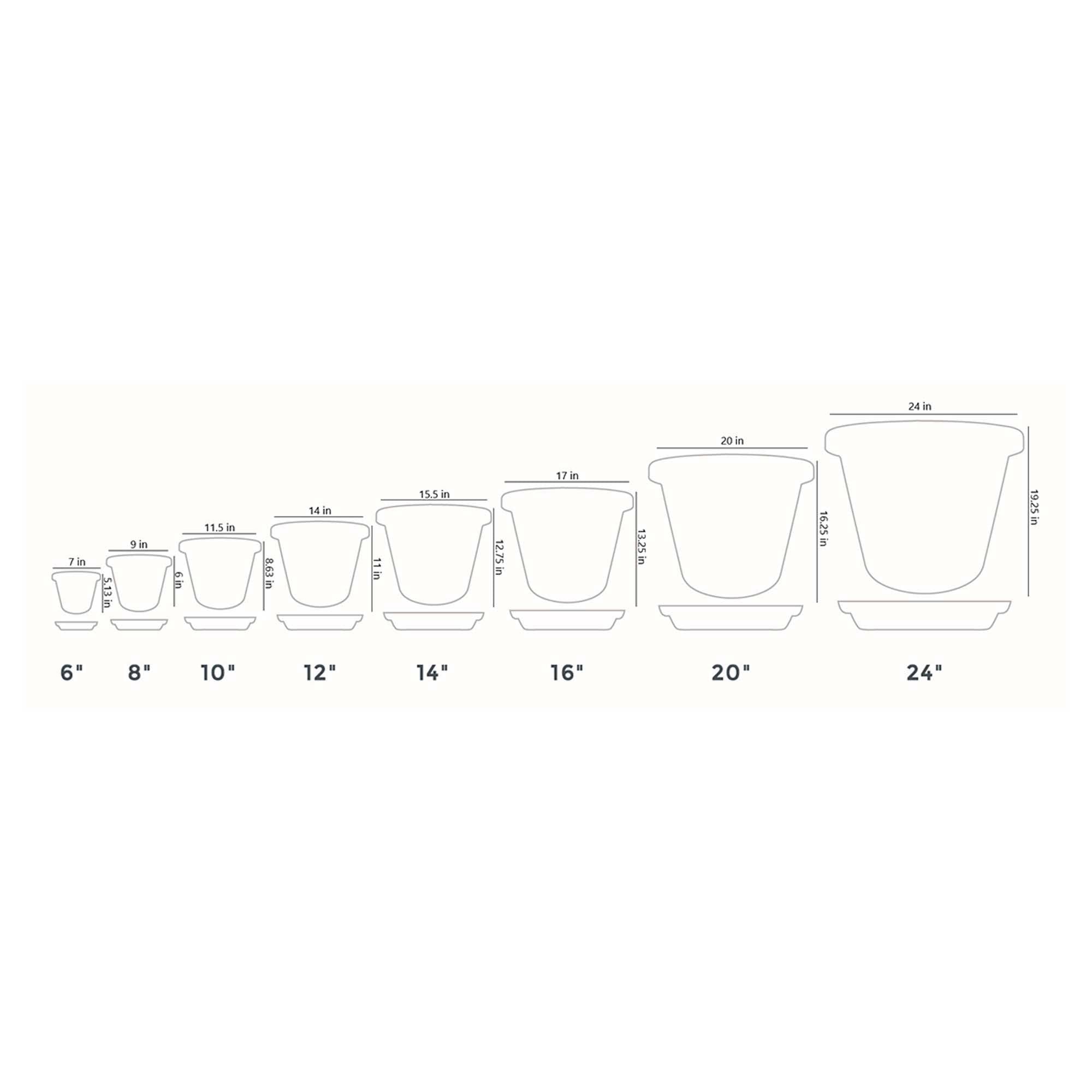 HC Companies Classic 17.63 Inch Tray Saucer for Planters, Terracotta (4 Pack) - VMInnovations