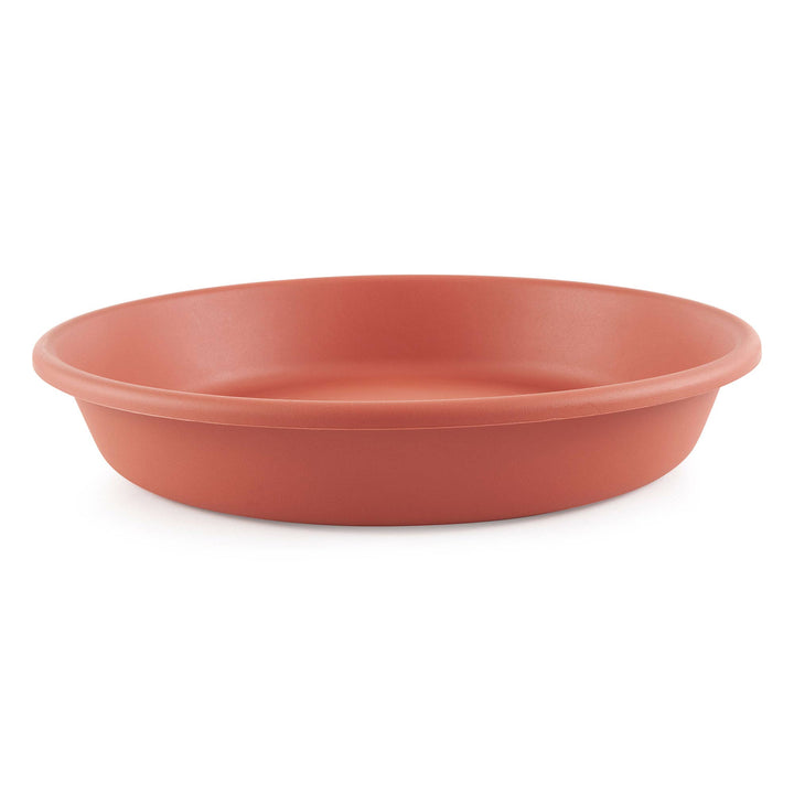 HC Companies Classic 17.63 Inch Tray Saucer for Planters, Terracotta (4 Pack)