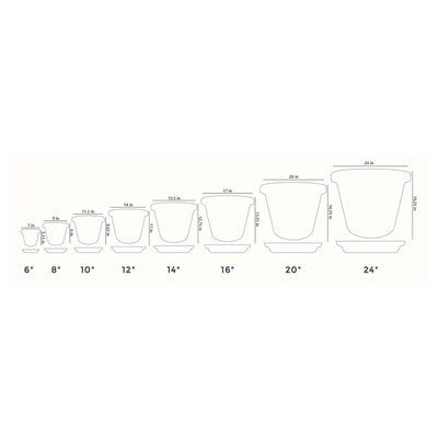 HC Companies Classic 17.63 Inch Tray Saucer for Planters, Terracotta (6 Pack) - VMInnovations