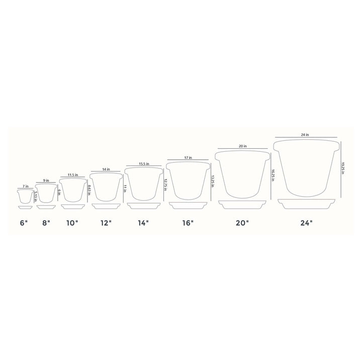 HC Companies Classic 17.63 Inch Tray Saucer for Planters, Terracotta (6 Pack) - VMInnovations