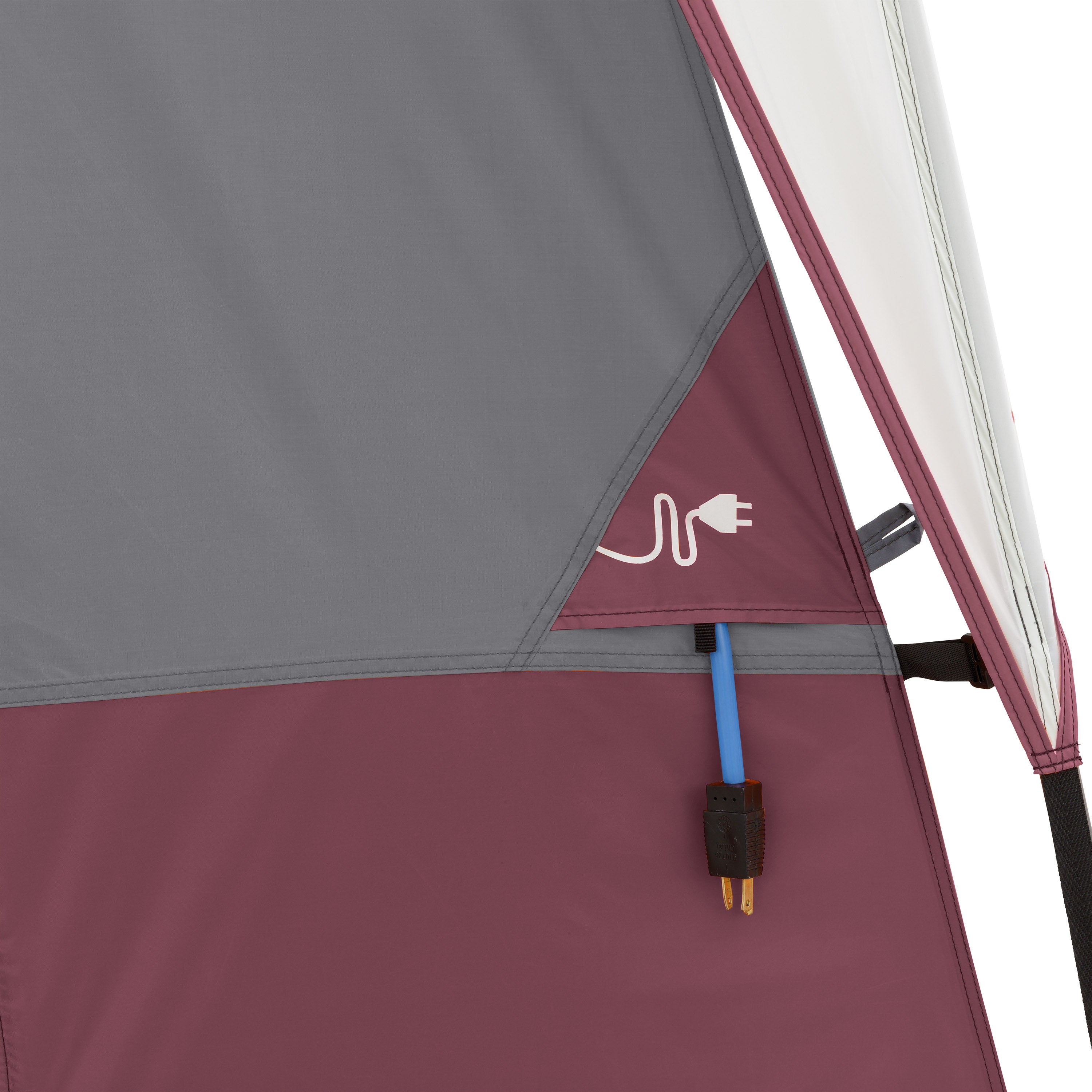 CORE Straight Wall 14 x 10Ft 10 Person Cabin Tent 2 Room & Rainfly, Red (2 Pack)