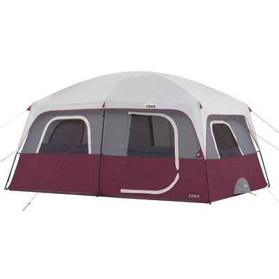 CORE Straight Wall 14x10Ft 10 Person Cabin Tent w 2 Room (Certified Refurbished)