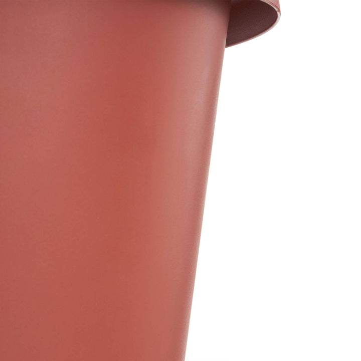 The HC Companies 20 In Plastic Classic Flower Pot Planter, Terra Cotta (2 Pack)