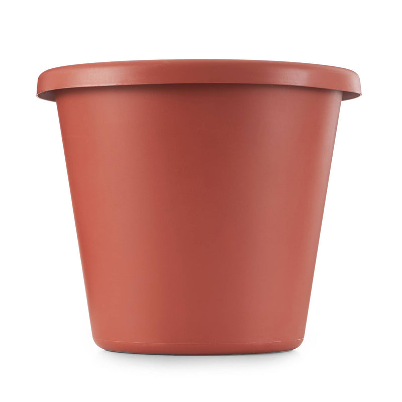 The HC Companies 20 In Plastic Classic Flower Pot Planter, Terra Cotta (4 Pack)