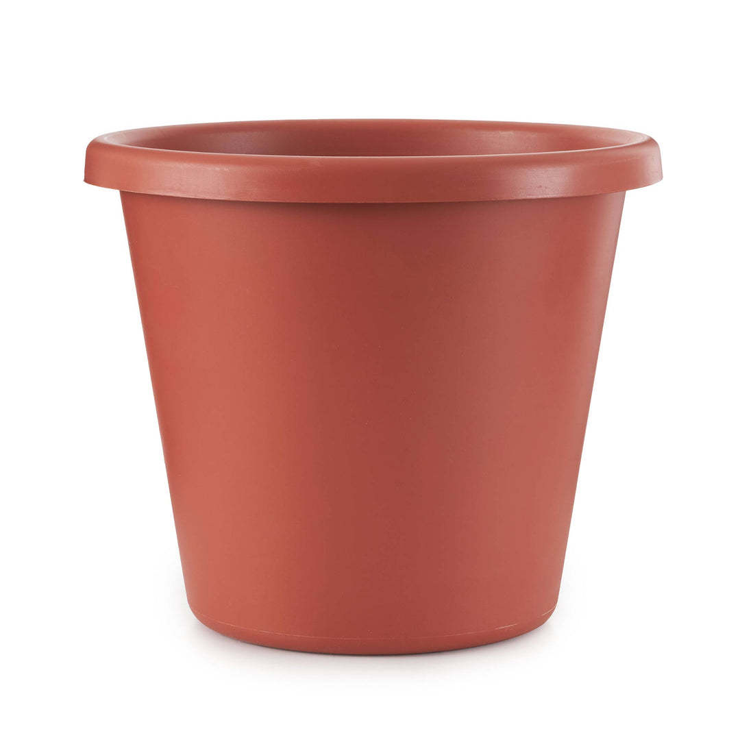 The HC Companies 20 In Plastic Classic Flower Pot Planter, Terra Cotta (6 Pack)